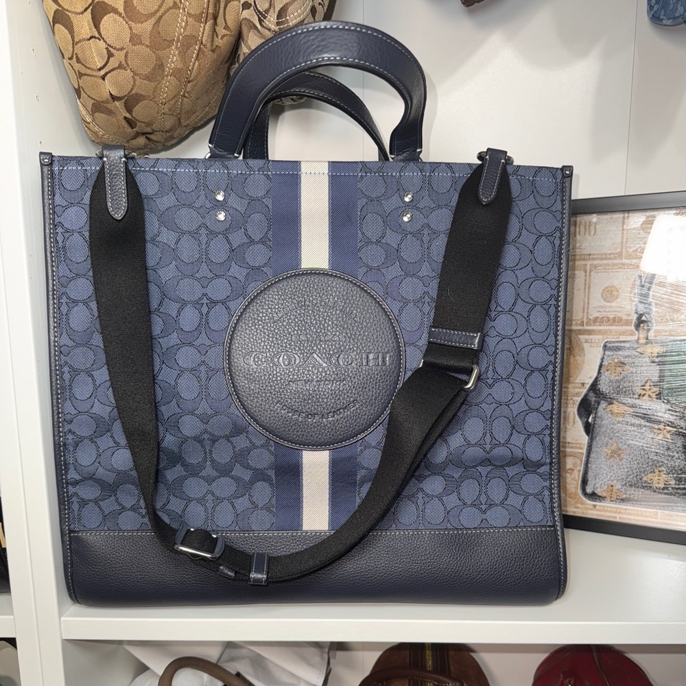Coach Navy and Black  Messenger Bag